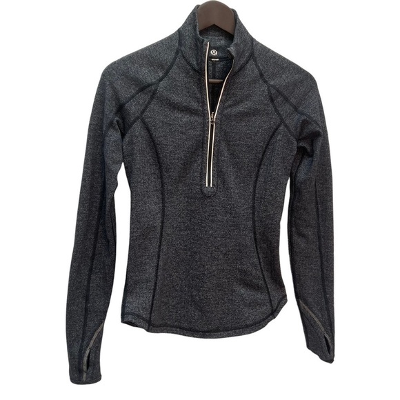 LULULEMON Run U-Turn Pullover Reversible 1/2 zip Size 4 - Picture 2 of 11